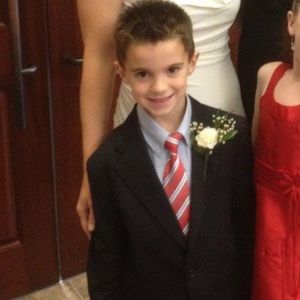 Arrow; Blazer w/ Tie; Navy blue; Youth Boys 8; EUC